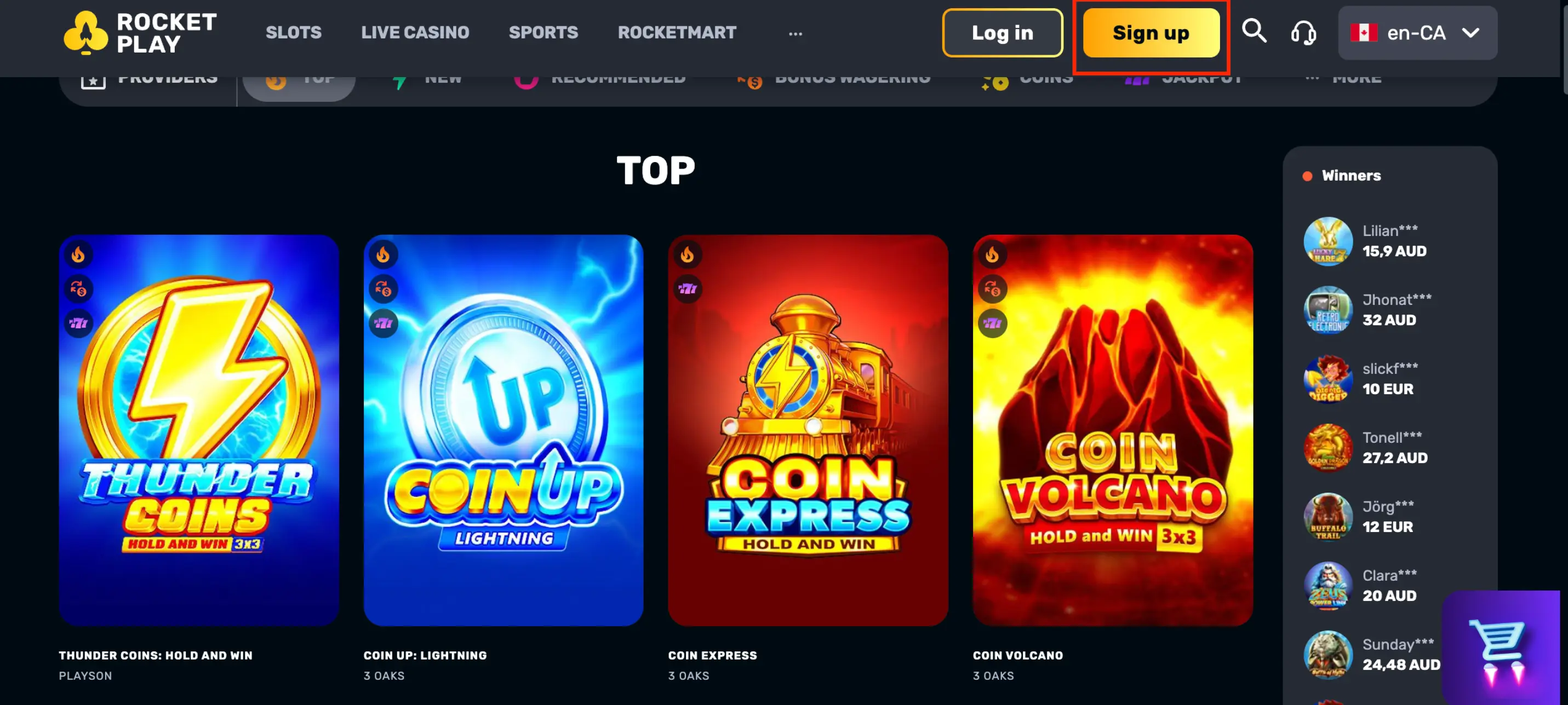 Rocketplay Casino - Online Games & Slots
